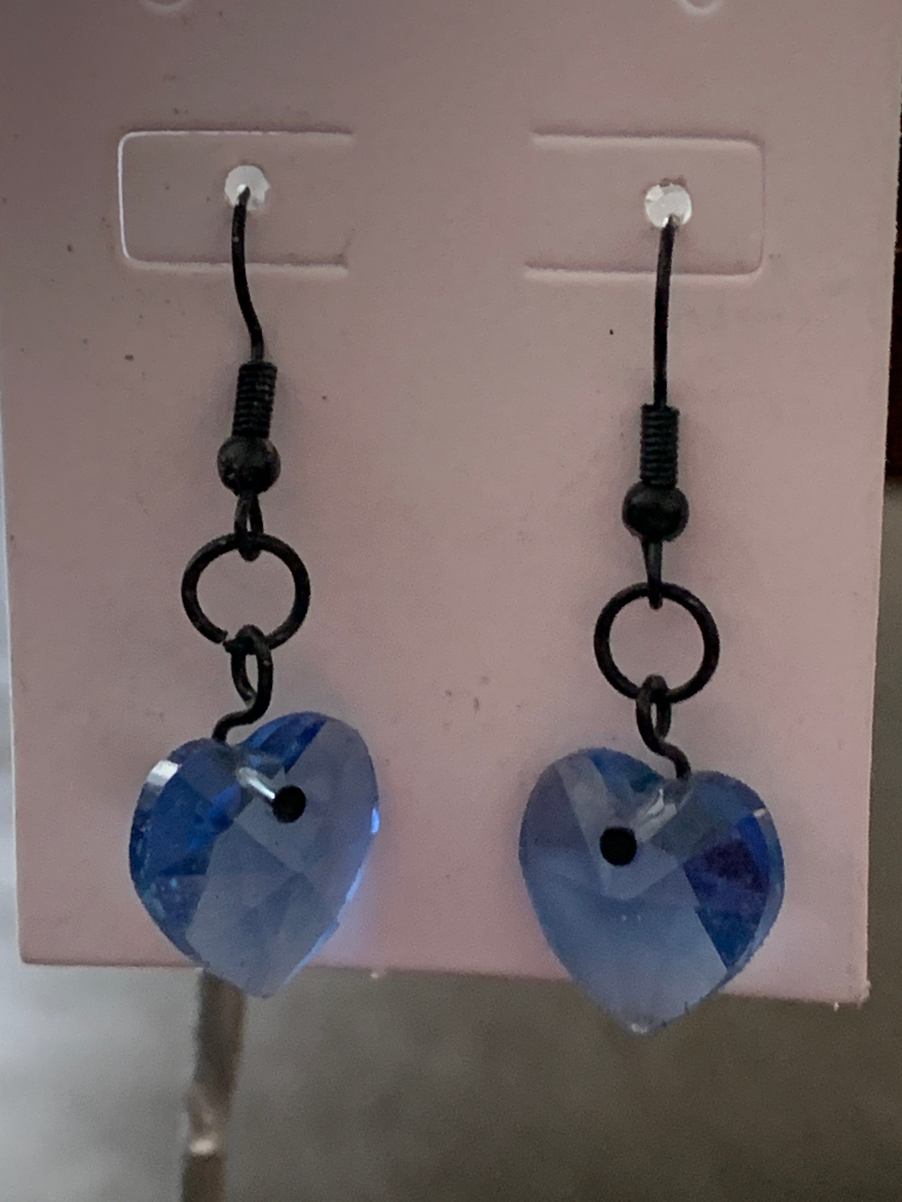 Black and blue hearts